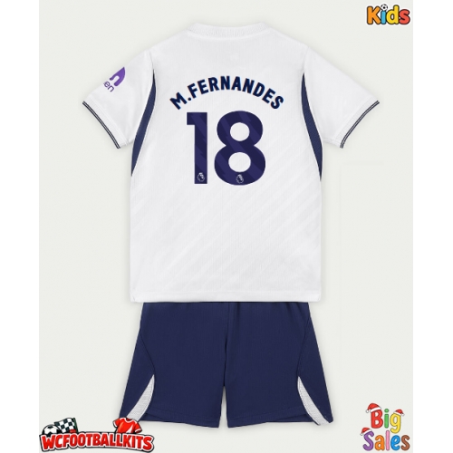 Tottenham Hotspur Mateus Fernandes #18 Replica Home Stadium Kit for Kids 2026-27 Short Sleeve (+ pants)